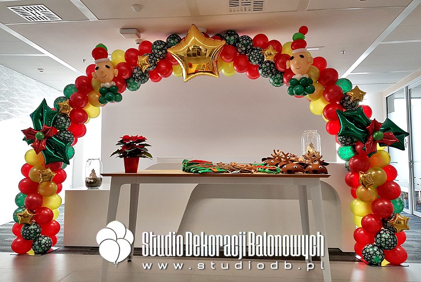 Balonowe dekoracje Mikołajkowe dla dzieci